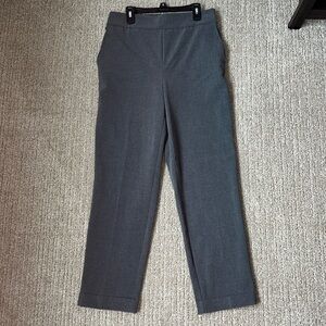 Rachel Zoe Gray Straight Leg Ankle Dress Pants